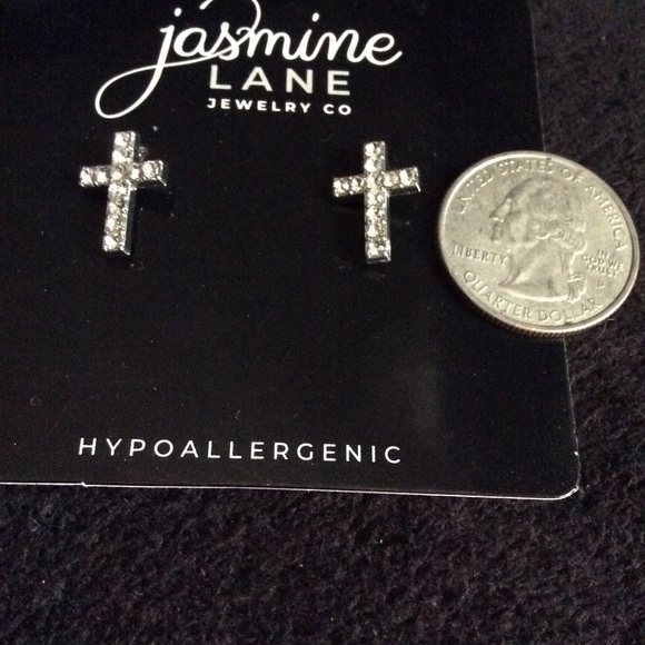 Cross Stud Earrings STOCKING STUFFER for Christmas - Picture 3 of 3